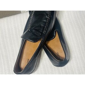 Aldo Men's Porto's Size 12 Pillow Walk Leather Almond Toe Smooth Tassel Slip On